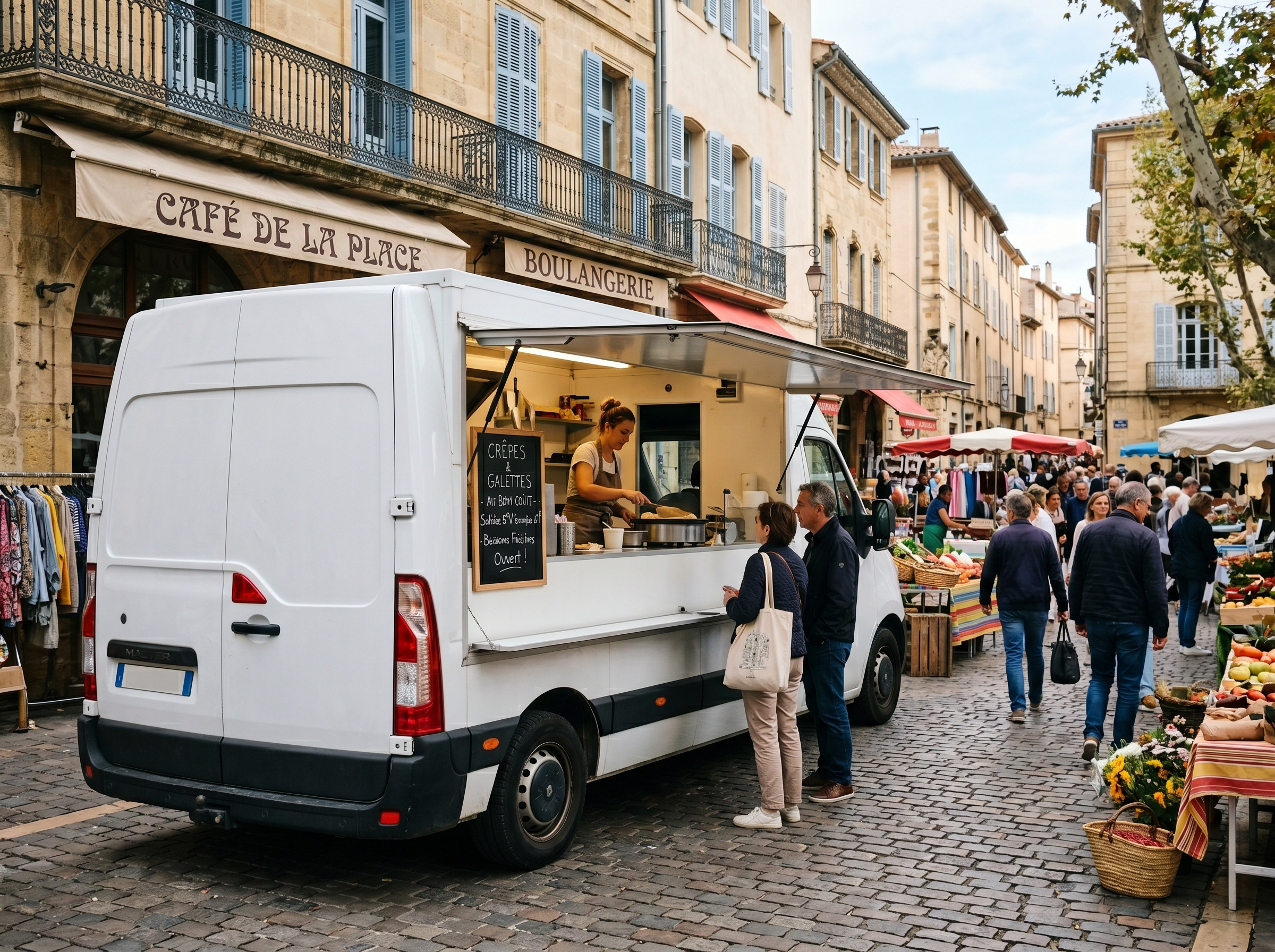 CT camionnette aménagée : food truck, ambulance, véhicule de métier